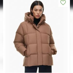 Aritzia Babaton Crown Puffer - Size Small- Epicurian Brown